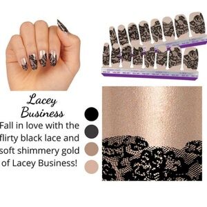 Color Street Lacey Business Nail Polish Strips . New in package.